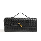 Black Woven Handbag