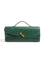 Brown Woven Handbag
