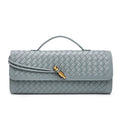 Haze Blue Woven Handbag
