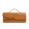 Brown Woven Handbag