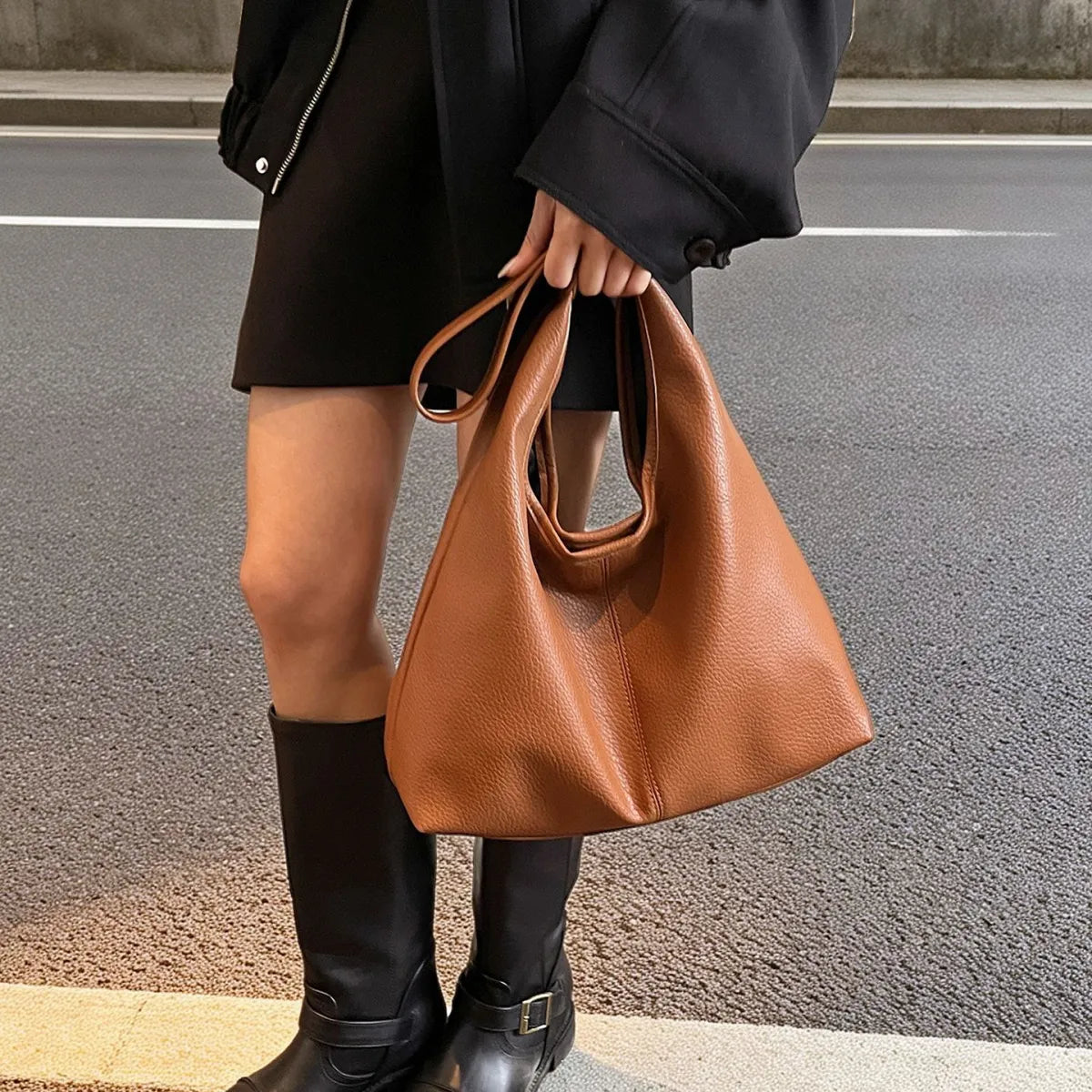 Khaki Tote For Women